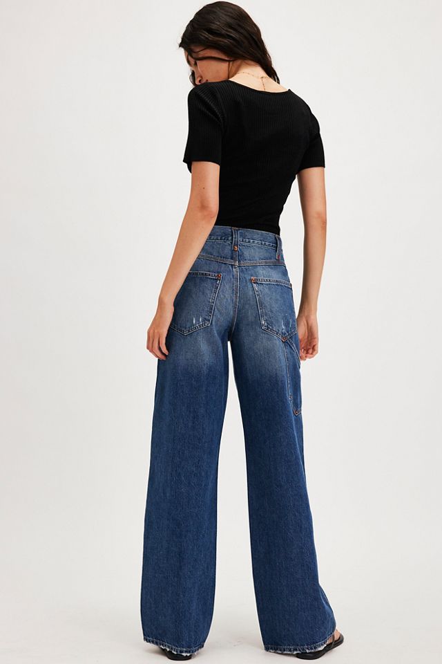 RE/DONE Mid-Rise Workwear Jeans | Free People