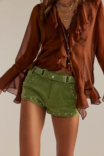 We The Free The Cool Kid Suede Micro Shorts