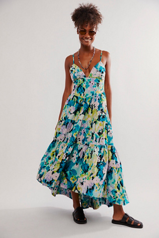 love and be loved midi dress free people Free People Love And Be Loved Midi Dress In Black Combo - 40% Off