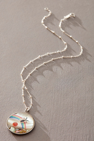 Alkemie Vintage Rainbow Necklace at Free People in Mother Of Pearl