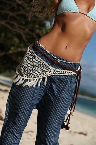 Isles Of Capri Wrap Belt by Free People in Purple