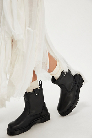 Dr. Martens Anistone Lo Boots At Free People In Black, Size: US 8