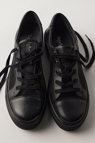 Forever Young Sneakers by Seychelles at Free People in Black Leather Mesh, Size: US 8