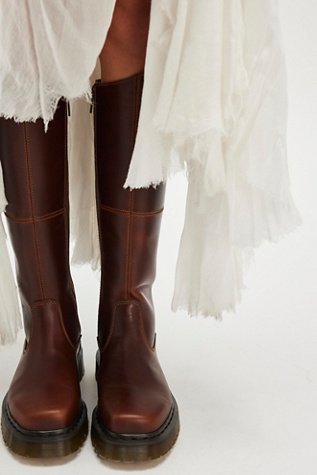 Dr. Martens Amaayah Hi Boots at Free People in Brown, Size: US 8