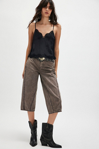 Like That Tapered Capris at Free People in Wild Mushroom, Size: US 4