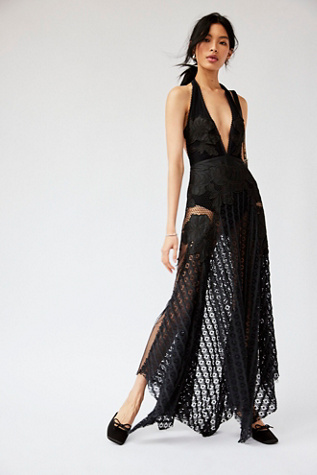 Celeste Maxi Dress at Free People in Black, Size: US 0