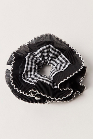 Blue Valentine Jumbo Scrunchie at Free People in Black