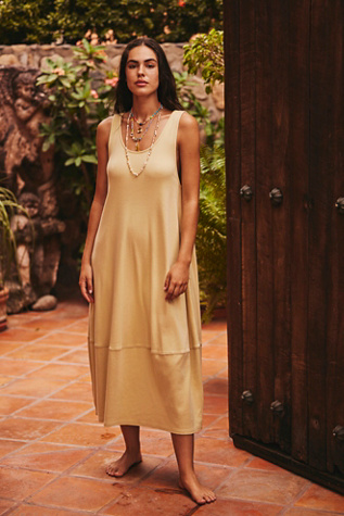 Perth Barrel Tee Midi by free-est at Free People in Reed, Size: Medium