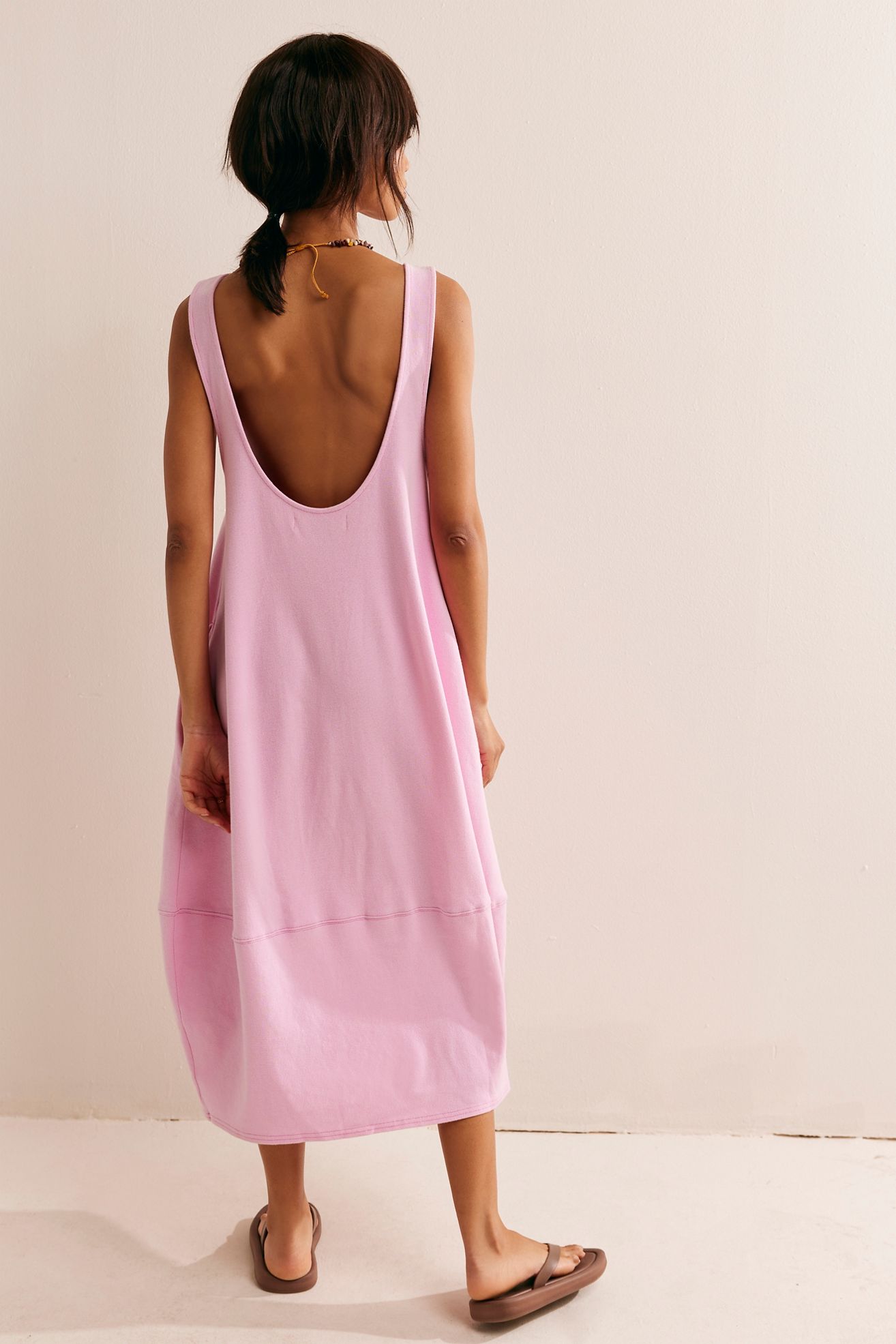 pink leather midi dress Faux Leather Midi Skirt Light Pink / L