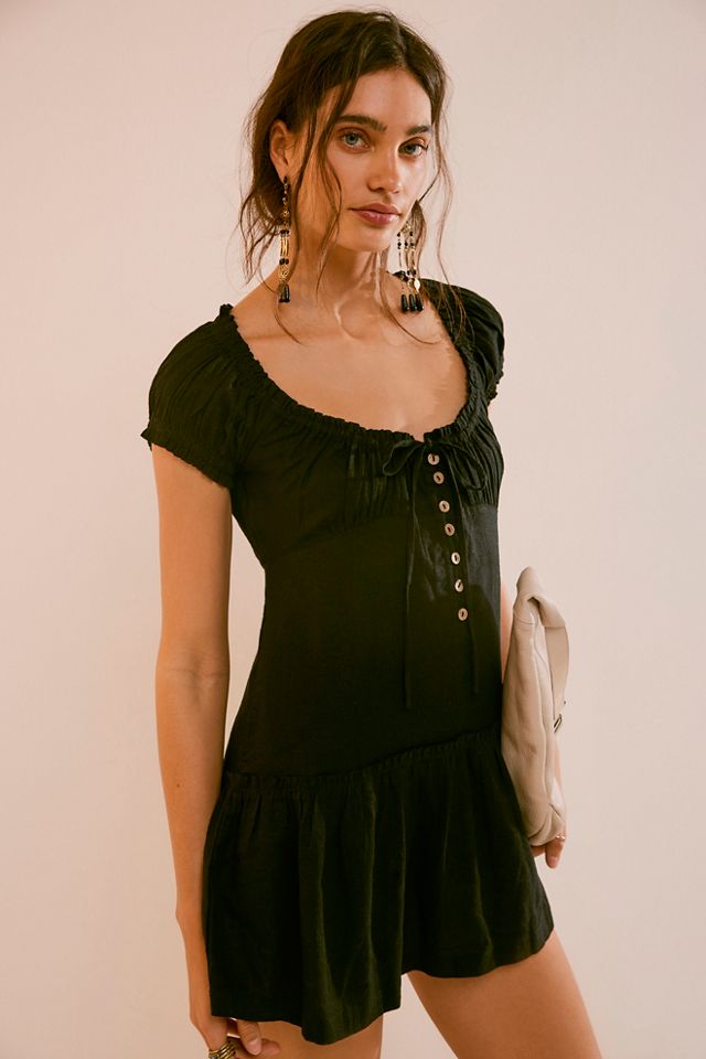 Perri Linen Drop-Waist Mini #2