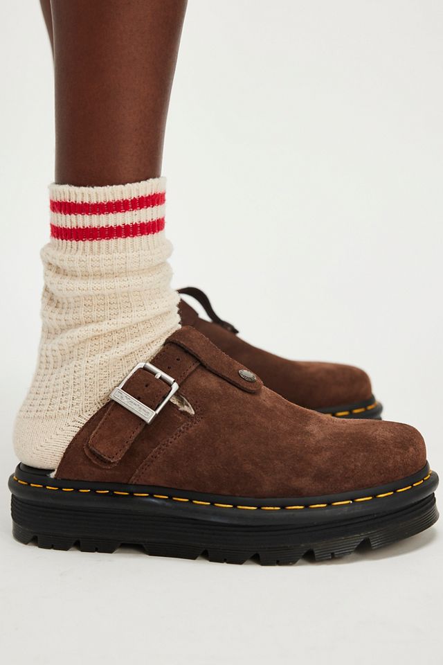 Dr. Martens Zebzag Platform Sherpa Mules #1