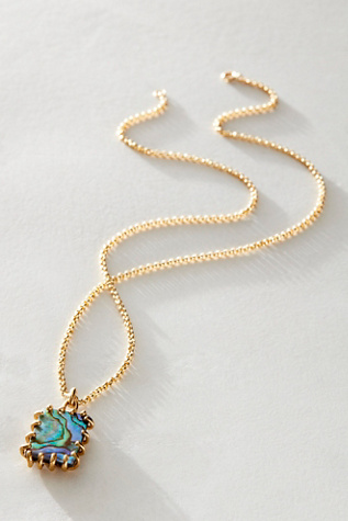 Merewif Phoebe Necklace at Free People in Abalone