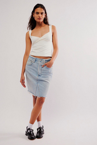 Citizens of Humanity Carolina Destructed Knee-Length Skirt