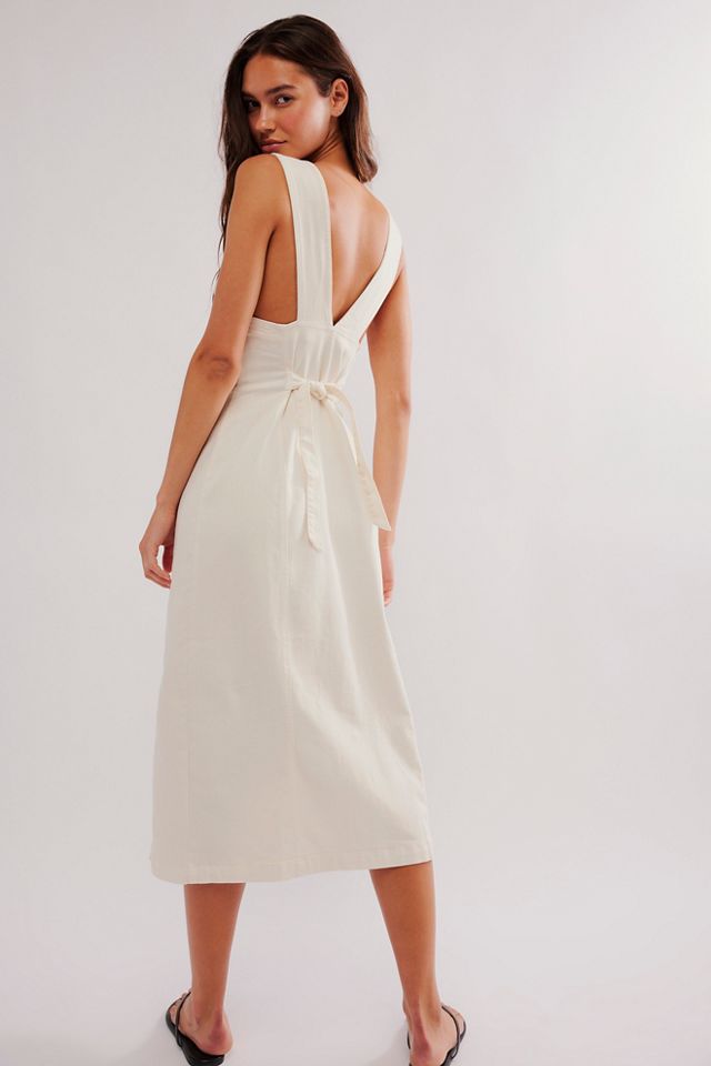 knee length dresses for ladies Women's Free People Desert Dazed Midi Dress Small Caiman