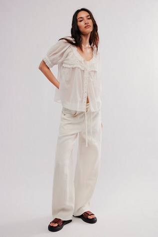 Citizens of Humanity Brynn Drawstring Linen Trousers