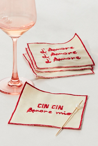 Embroidered Napkins at Free People in Amore