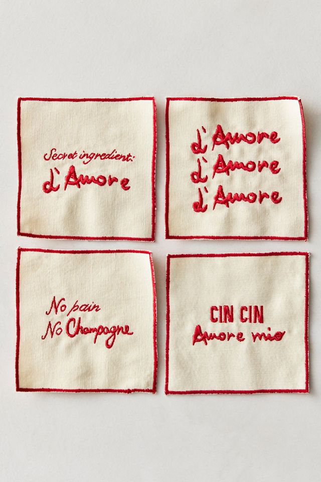 Amore Embroidered Napkins #1