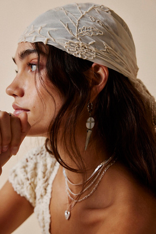 Ivy Sheer Bandana at Free People in Cream