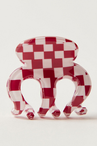 Mini Octopus Claw Clip by Free People in Red