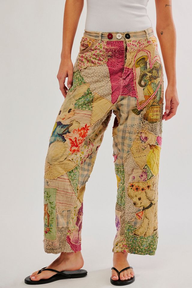 Kimchi blue hot sale patchwork pants