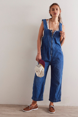 We The Free Jude One-Piece at Free People in Mid Indigo, Size: XL