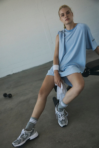 Hot Shot Tunic Tee by FP Movement at Free People in Grey, Size: S