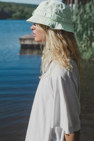 Happy Trails Bucket Hat by FP Movement at Free People, Washed Lime