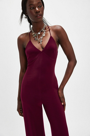 Norma Kamali Low-Back Slip Jumpsuit