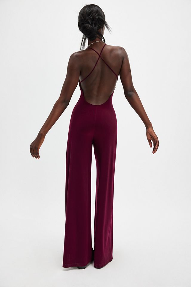 Norma Kamali Low-Back Slip Jumpsuit #1