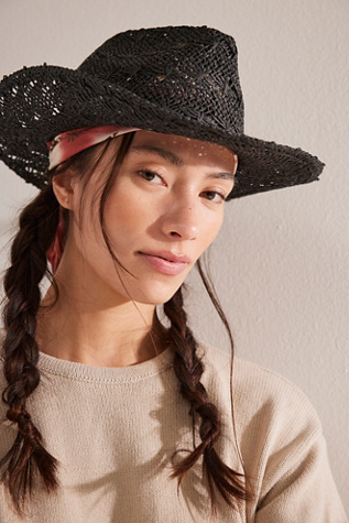 Candy Woven Cowboy Hat At Free People In Black