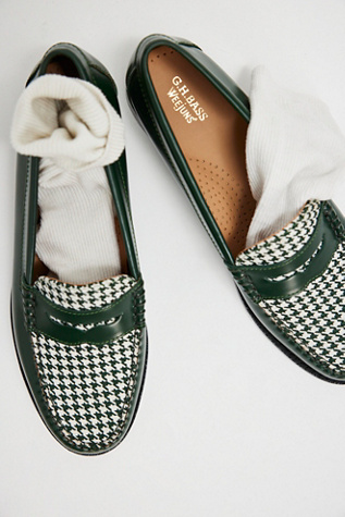 G.H. Bass Whitney Houndstooth Loafers