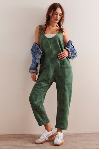 We The Free High Roller Escalades Railroad Jumpsuit at Free People in Escalades Stripe, Size: Medium