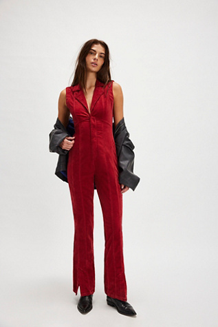 CRVY Ring The Alarm Corduroy One-Piece