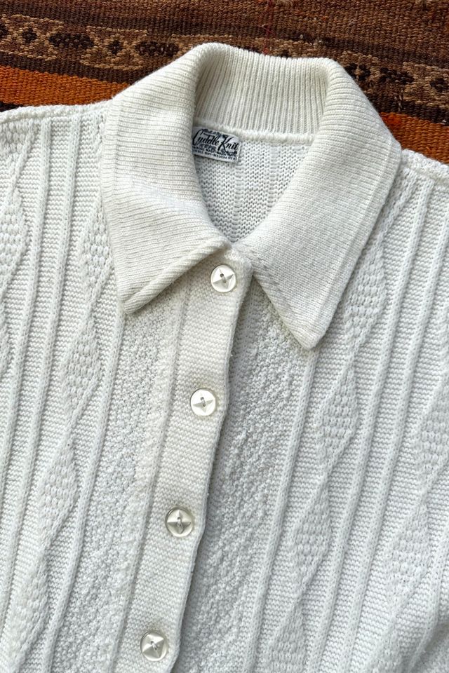 1960s Cable Knit Cardigan Selected by Grievous Angel Vintage #2