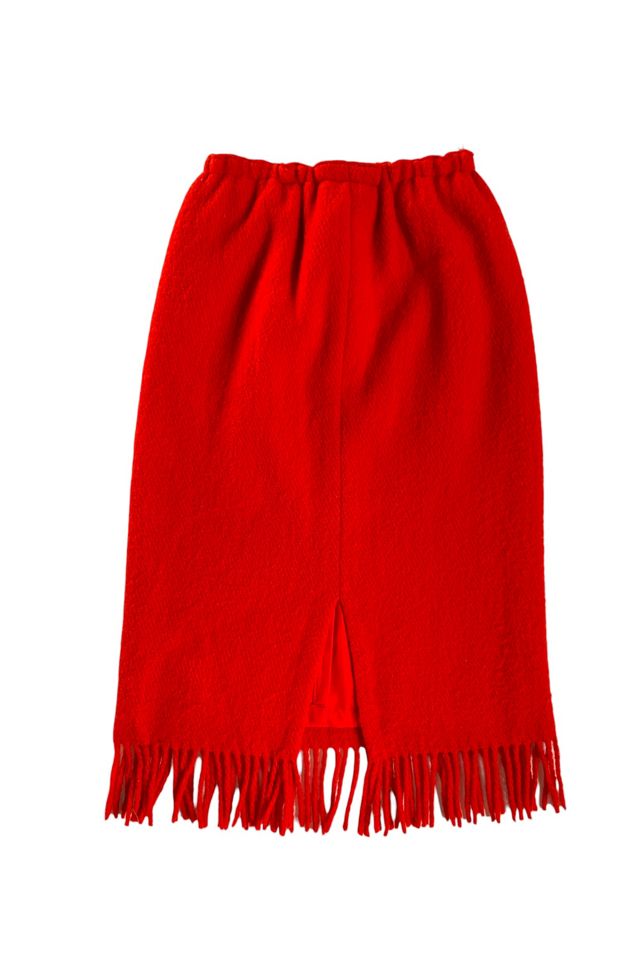 Vintage 1980s Fringed Midi Skirt Selected by SharpLilTeeth #1