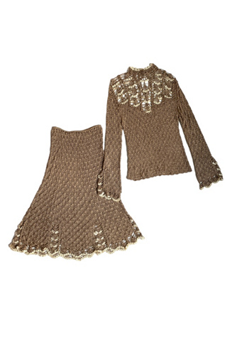 Vintage 1970s Crochet Knit Set Selected by SharpLilTeeth