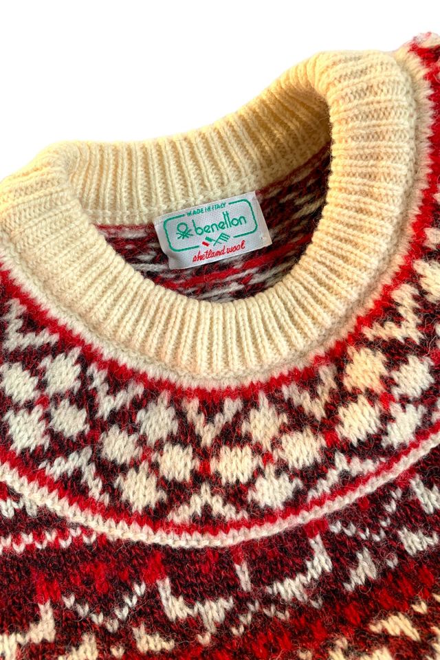 Vintage 1980s Fair Isle Crewneck Sweater Selected by SharpLilTeeth #1