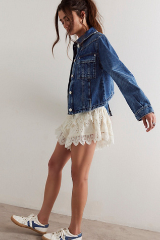 We The Free Jade Denim Jacket at Free People in High Dive, Size: XL