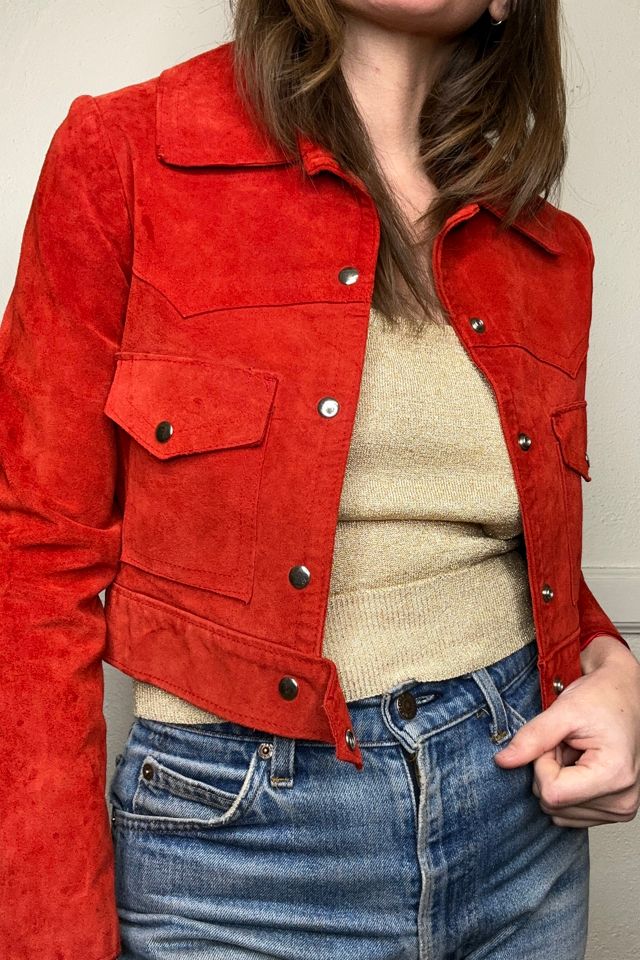 Red suede jacket 2025