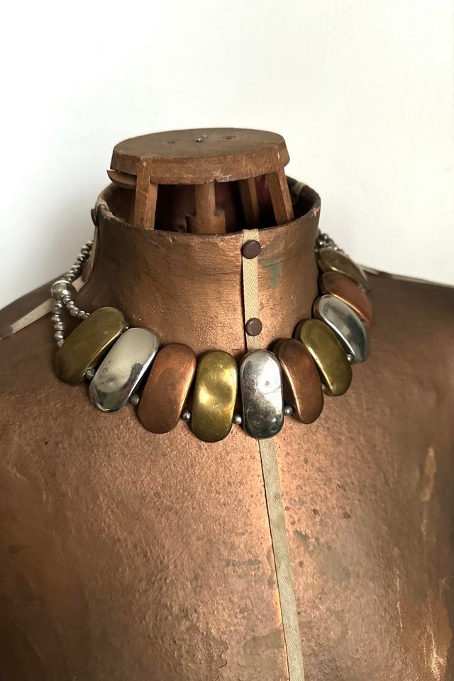 1970s Mixed Metal Link Necklace Selected by Cherry #1