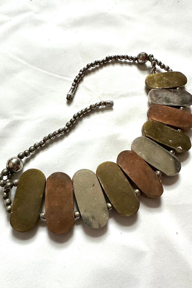 1970s Mixed Metal Link Necklace Selected by Cherry #2