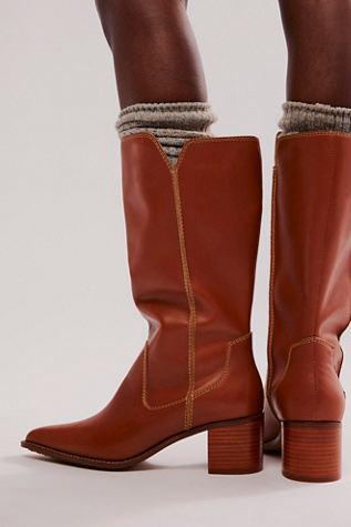 Marshall Mid Boots by Kelsi Dagger at Free People in Caramel, Size: US 8