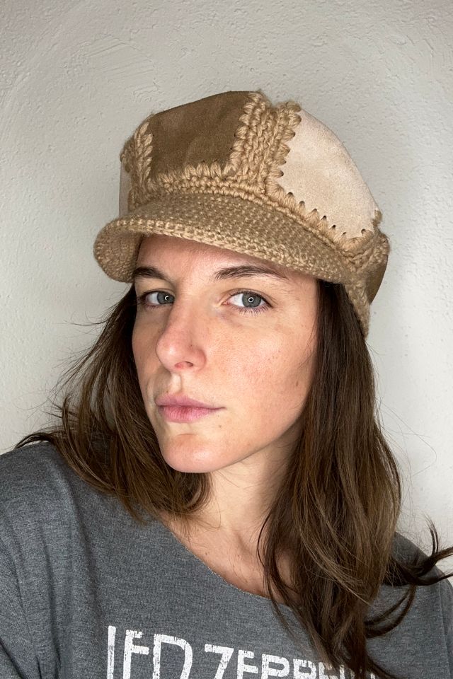 Vintage suede sales hat