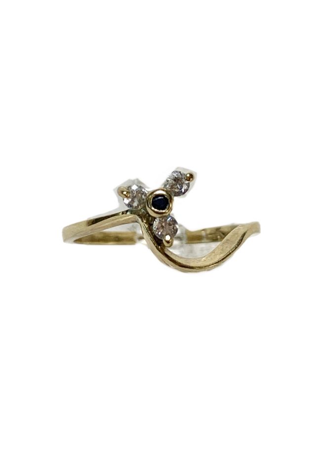 Vintage 14k buy dimond chip ring