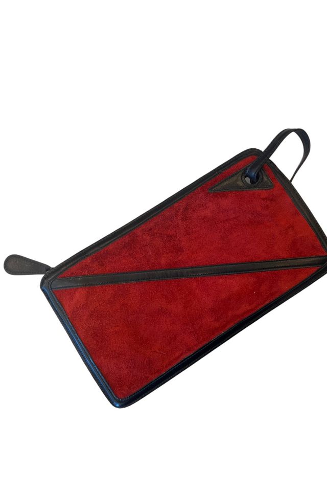 Vintage 1970s Suede Anne Klein Wristlet Clutch Selected by Personal Choice #1