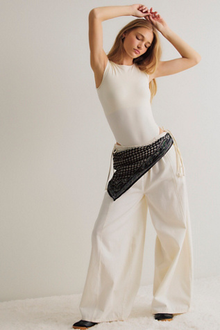 Clean Lines Boat Neck Bodysuit by Intimately at Free People in White, Size: XS/S