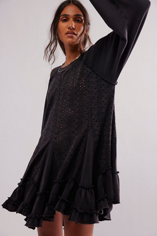 Eva Sweatshirt at Free People in Washed Black, Size: Small