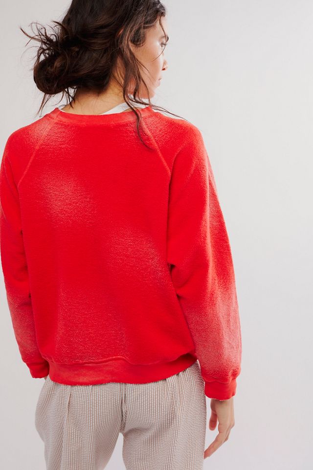 Pull ras du cou à manches raglan avec écusson d'Oxford #1