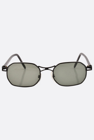 Giant Vintage Idiom 90s Square Sunglasses by Giant Vintage Sunglasses at Free People in Black