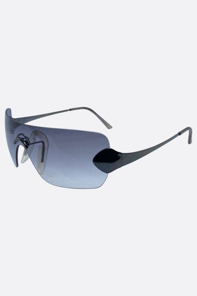 Giant Vintage Toner Y2K Rimless Shield Sunglasses #1